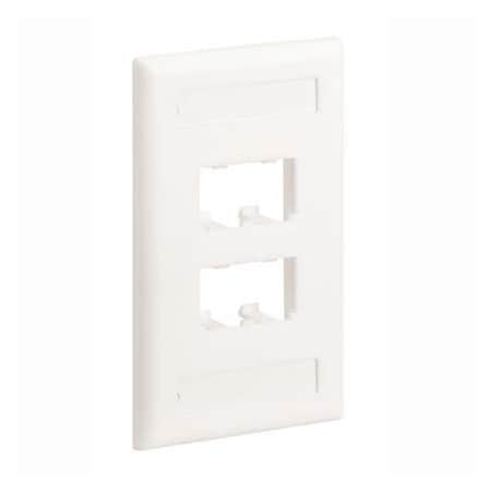 Panduit 4-PORT FLUSH MOUNT UNLOADED, SINGLE GANG MINI-COM CLASSIC CFPL4IWY
